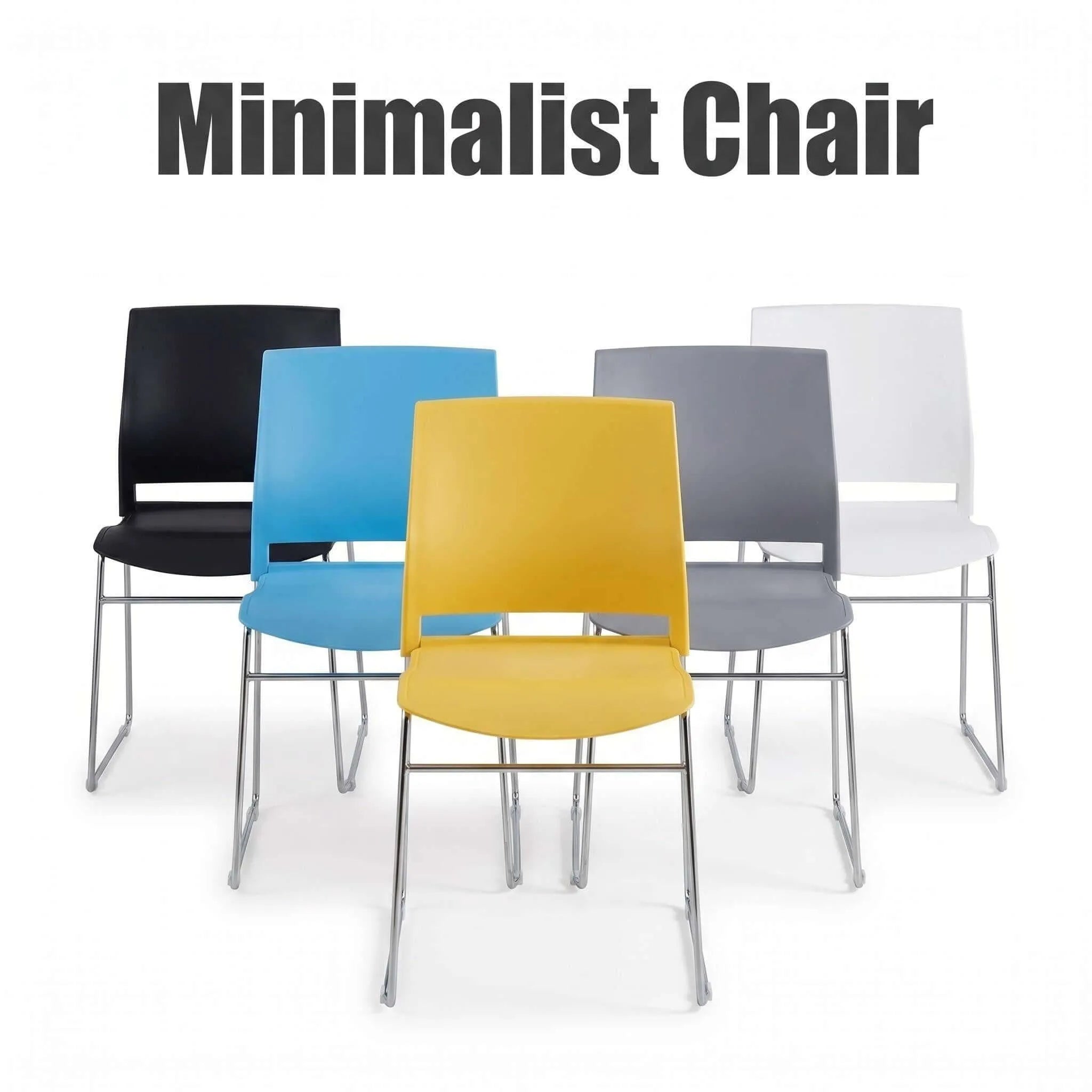 Royale Stackable Plastic Training Chair with Metal Frame Image secondaire du produit
