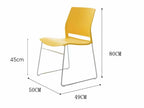 Royale Stackable Plastic Training Chair with Metal Frame