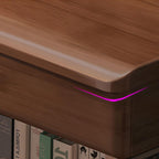 Rubberwood Adjustable Kids Desk with Hutch, Bookshelf & Storage