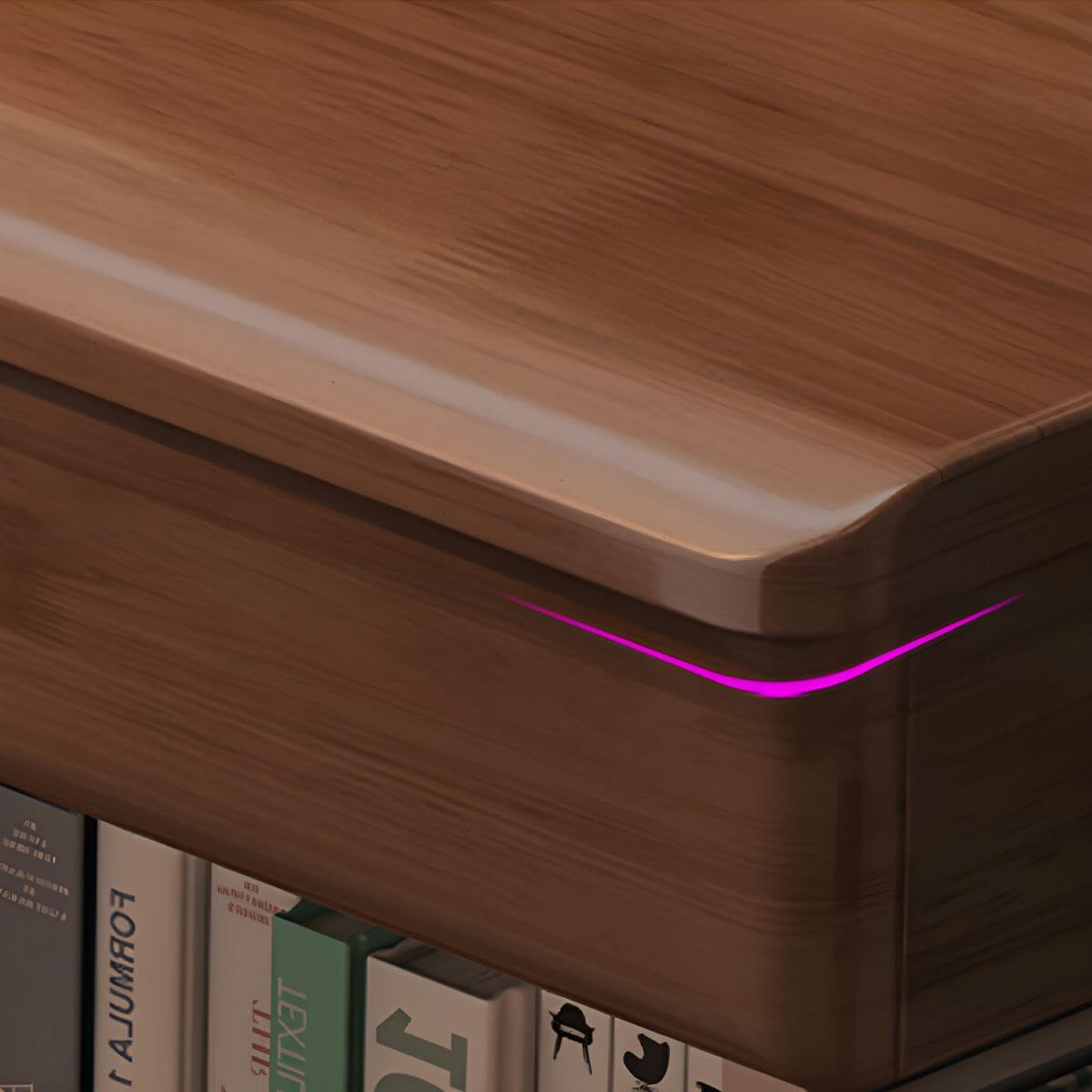 Rubberwood Adjustable Kids Desk with Hutch, Bookshelf & Storage