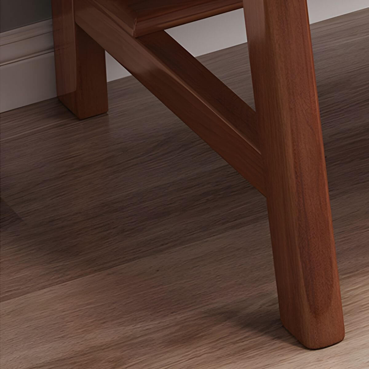 Rubberwood Kids Writing Desk with Integrated Bookshelf and Hutch