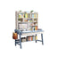 Rubberwood Kids Writing Desk with Integrated Bookshelf and Hutch
