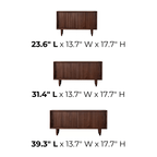 Rustic Pine Wood Shoe Storage Bench With Sliding Doors