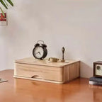 Rustic Wood Desktop Filing Cabinet Series With Shelf Storage