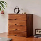Rustic Wood Desktop Filing Cabinet Series With Shelf Storage