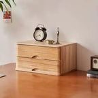 Rustic Wood Desktop Filing Cabinet Series With Shelf Storage