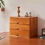 Rustic Wood Desktop Filing Cabinet Series With Shelf Storage