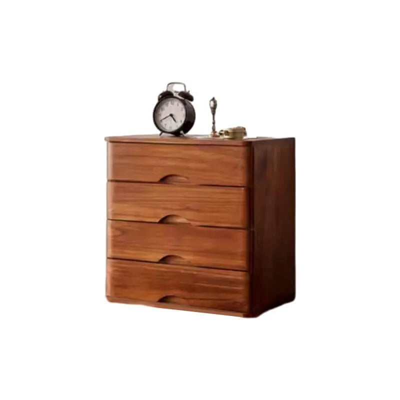 Rustic Wood Desktop Filing Cabinet Series With Shelf Storage