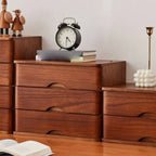 Rustic Wood Desktop Filing Cabinet Series With Shelf Storage