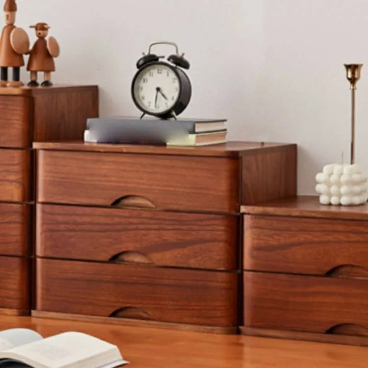 Rustic Wood Desktop Filing Cabinet Series With Shelf Storage