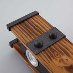 Rustic Wood Linear Island Pendant Light with Adjustable Chain