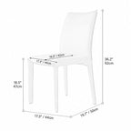 Saddle Leather Dining Chair Series with Sculpted Curves and Stackable Form Dimensions