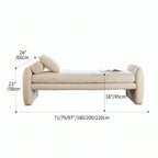 Scalloped Fabric Bedroom Bench with Solid Wood Frame and High-Density Cushioning Dimensions