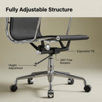 Scandinavian Ergonomic Mesh Office Chair with Chrome Base