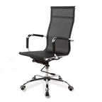 Scandinavian Ergonomic Mesh Office Chair with Chrome Base Main Product Image