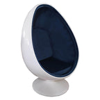 Scandinavian-Inspired Egg Chair in Fiberglass Shell