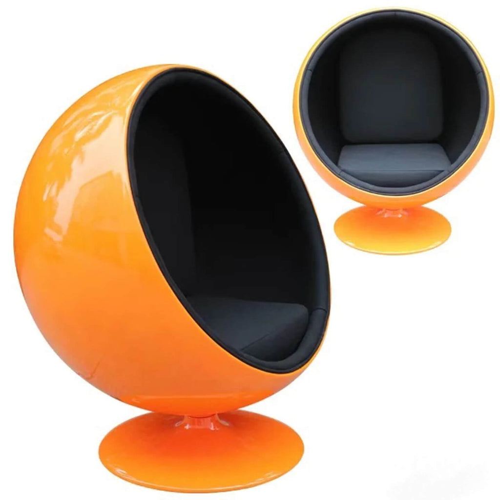 Scandinavian-Inspired Egg Chair in Fiberglass Shell