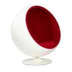 Scandinavian-Inspired Egg Chair in Fiberglass Shell