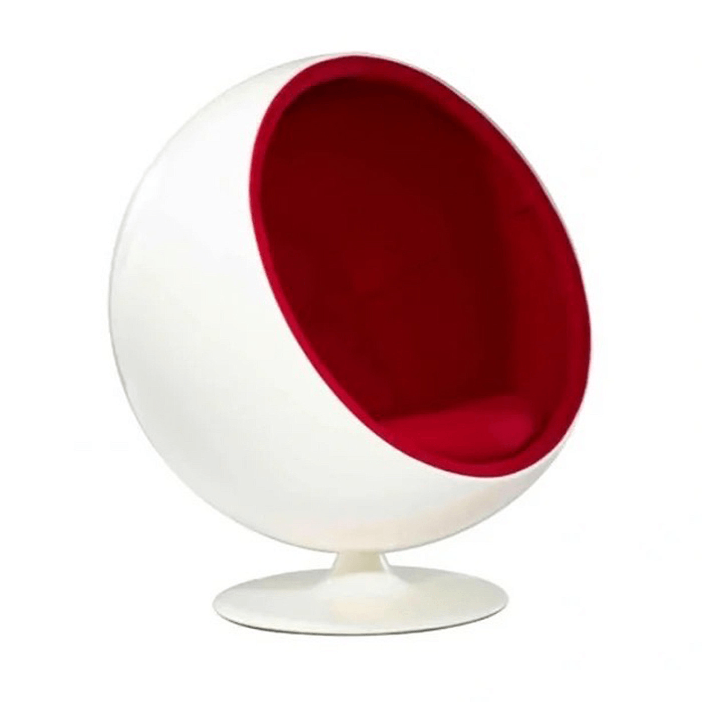 Scandinavian-Inspired Egg Chair in Fiberglass Shell