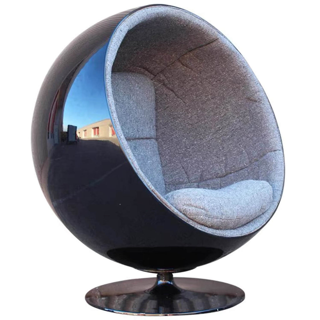 Scandinavian-Inspired Egg Chair in Fiberglass Shell