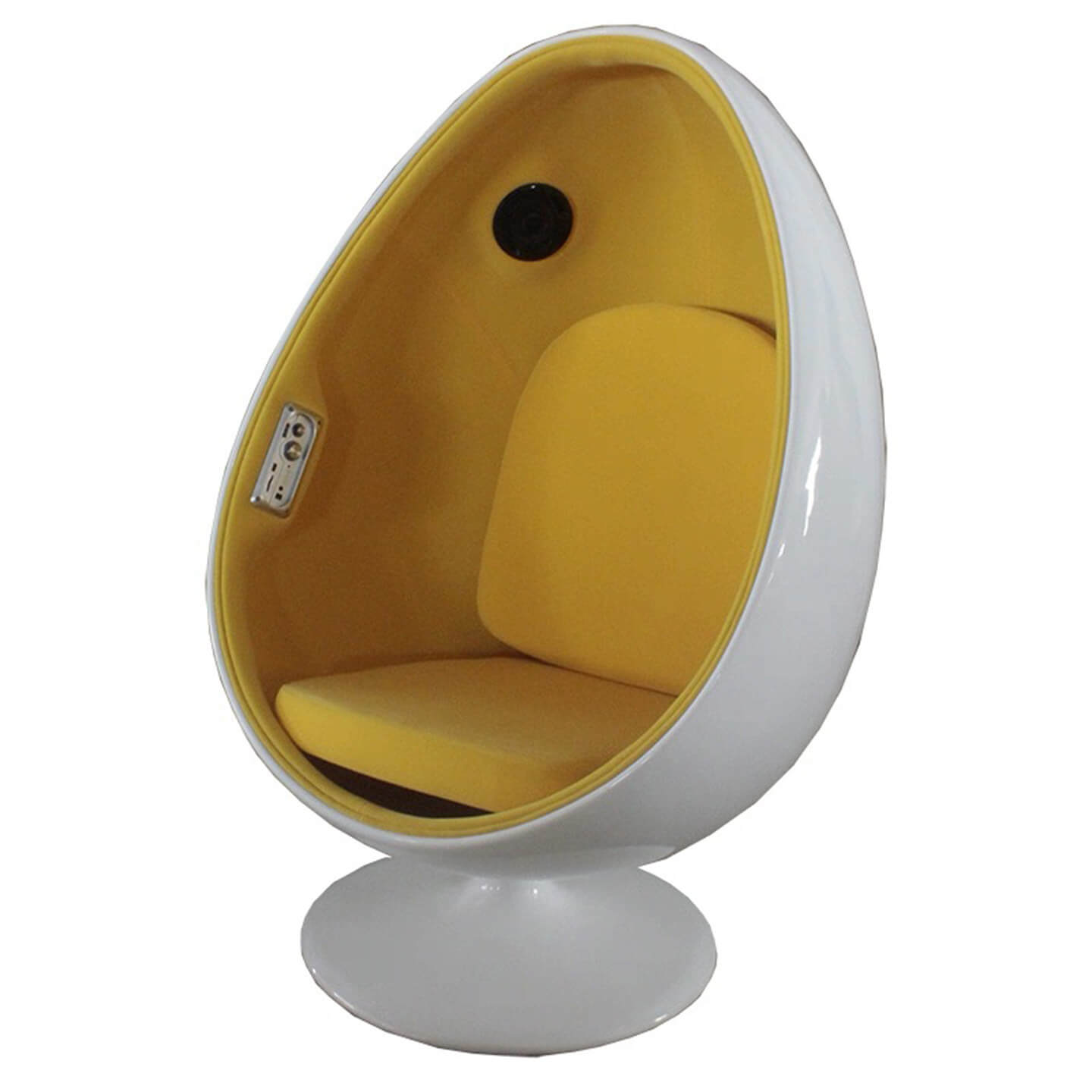 Scandinavian-Inspired Egg Chair in Fiberglass Shell