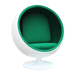 Scandinavian-Inspired Egg Chair in Fiberglass Shell