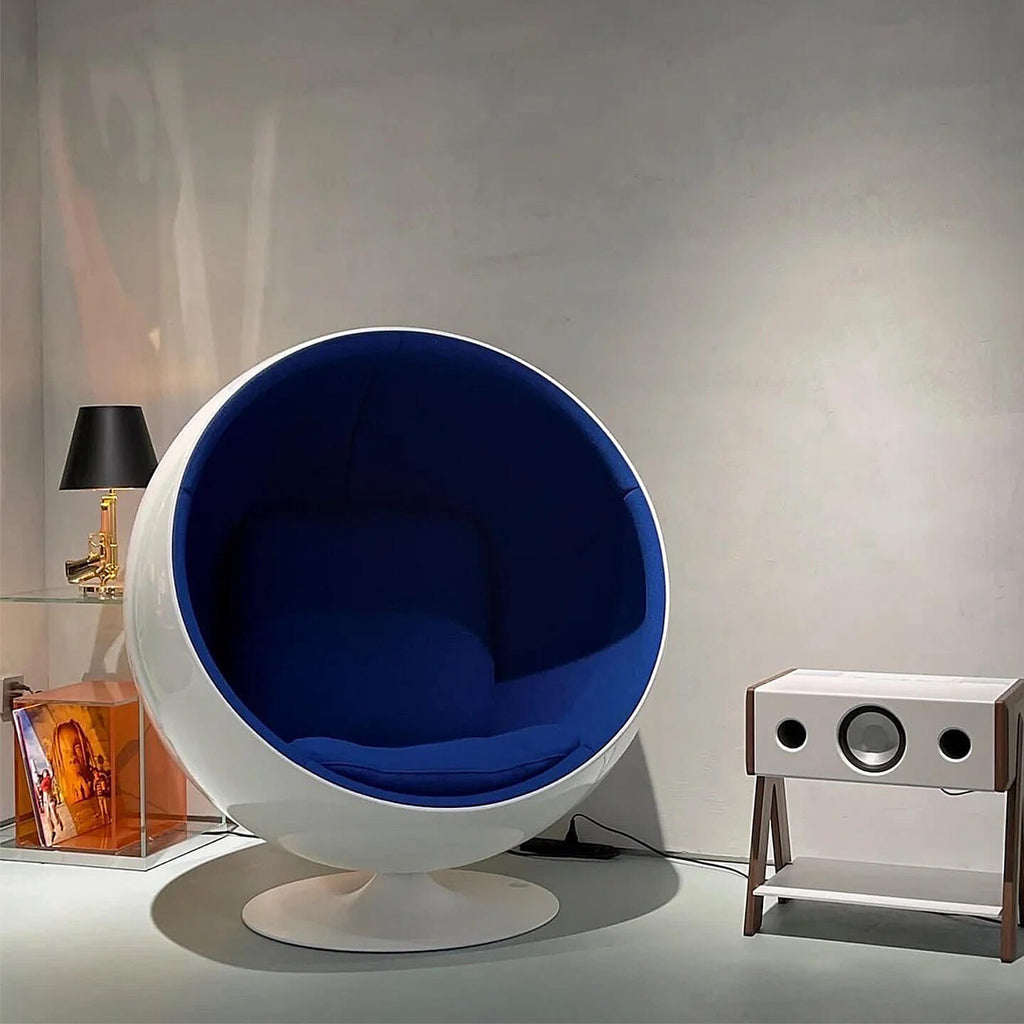 Scandinavian-Inspired Egg Chair in Fiberglass Shell