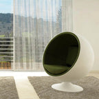 Scandinavian-Inspired Egg Chair in Fiberglass Shell