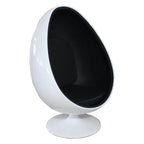 Scandinavian-Inspired Egg Chair in Fiberglass Shell