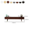 Scandinavian Low-Profile Wood TV Stand with Drawers and Cabinet Dimensions