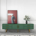 Scandinavian Matte TV Stand with Drawers in Multiple Finishes