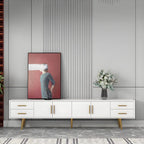 Scandinavian Matte TV Stand with Drawers in Multiple Finishes