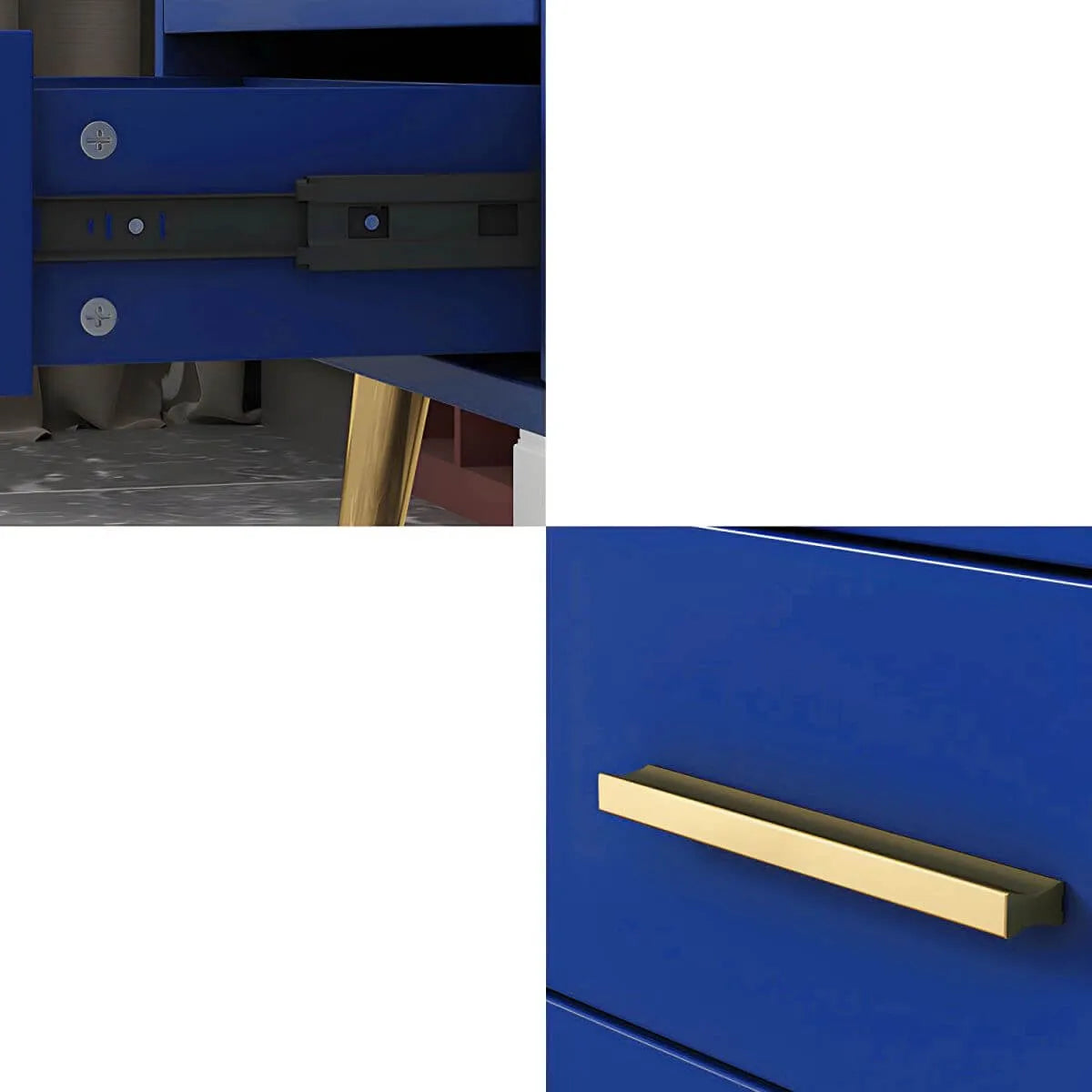 Scandinavian Matte TV Stand with Drawers in Multiple Finishes