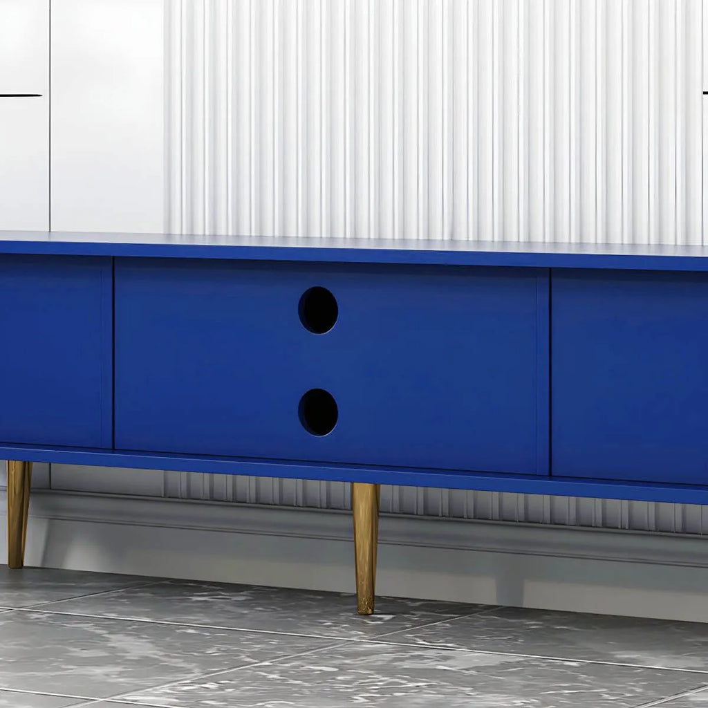 Scandinavian Matte TV Stand with Drawers in Multiple Finishes