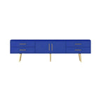 Scandinavian Matte TV Stand with Drawers in Multiple Finishes