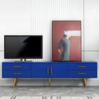 Scandinavian Matte TV Stand with Drawers in Multiple Finishes