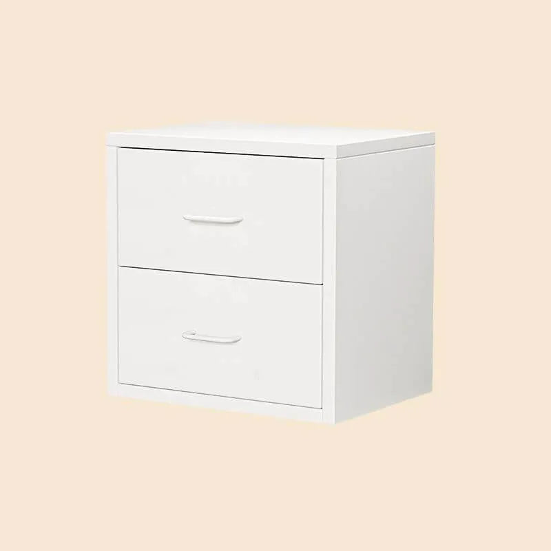 Scandinavian Metal Filing Cabinet With Drawers and Rolling Storage