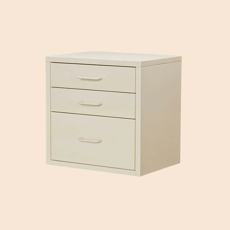 Scandinavian Metal Filing Cabinet With Drawers and Rolling Storage