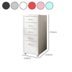Scandinavian Metal Filing Cabinet With Drawers and Rolling Storage Dimensions