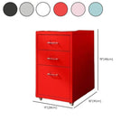 Scandinavian Metal Filing Cabinet With Drawers and Rolling Storage Dimensions
