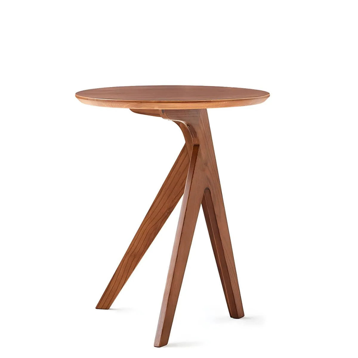 Scandinavian Solid Ash Round Side Table – 3 or 4-Leg Design
