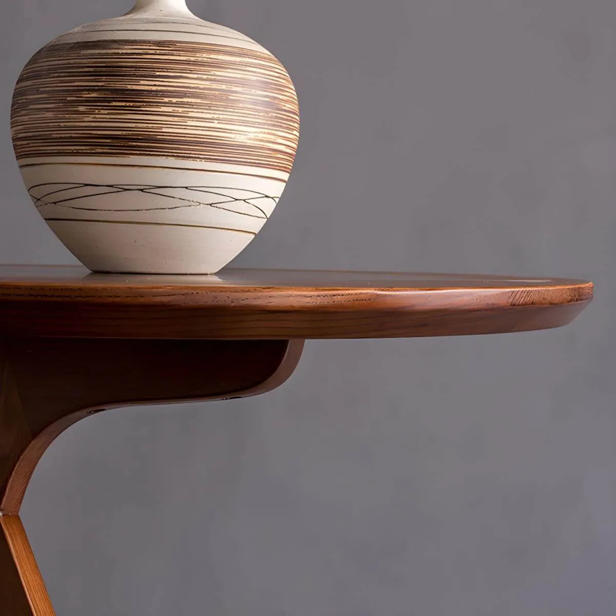 Scandinavian Solid Ash Round Side Table – 3 or 4-Leg Design