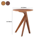 Scandinavian Solid Ash Round Side Table – 3 or 4-Leg Design Dimensions