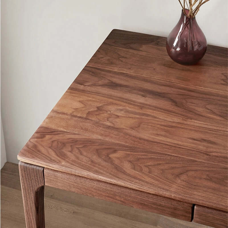 Scandinavian Solid Wood Desk With Floating Drawers