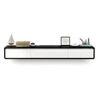 Scandinavian Solid Wood Floating TV Stand with Drawers