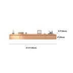 Scandinavian Solid Wood Floating TV Stand with Drawers Dimensions