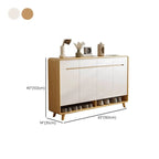 Scandinavian Solid Wood Shoe Cabinet with Drawers and Doors Dimensions