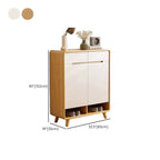 Scandinavian Solid Wood Shoe Cabinet with Drawers and Doors Dimensions