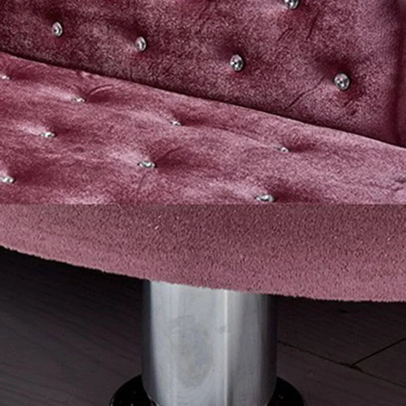 Scandinavian Tufted Velvet Chaise Lounge with Rolled Arm