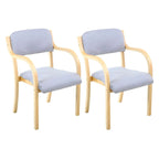 Scandinavian Upholstered Arm Chair with Solid Birch Legs